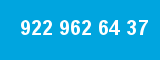 922 962 64 37 922 962 64 37